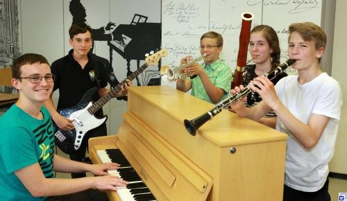 Unterricht in de Musikschule Hockenheim.
