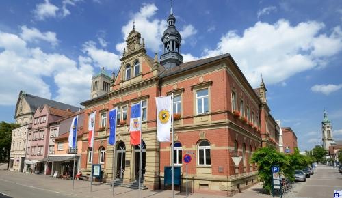 Das Rathaus von Hockenheim